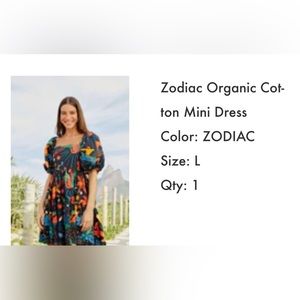 Farm Rio organic cotton Zodiac dress